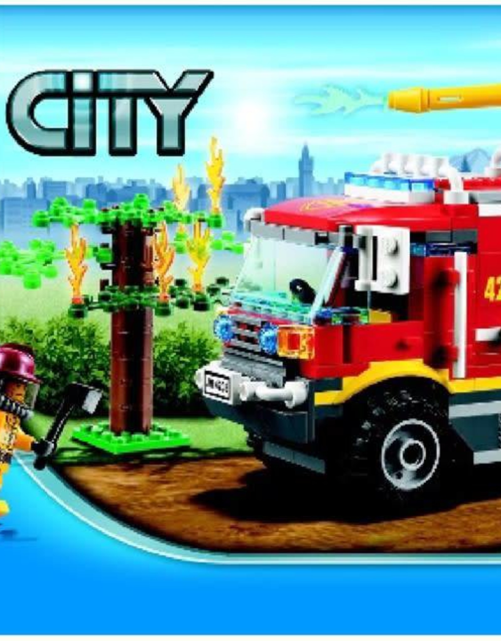 LEGO LEGO 4208 Brandweerwagen 4x4 spuitwagen CITY