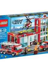 LEGO LEGO 60004 Brandweer kazerne + 2 auto's + helicopter CITY