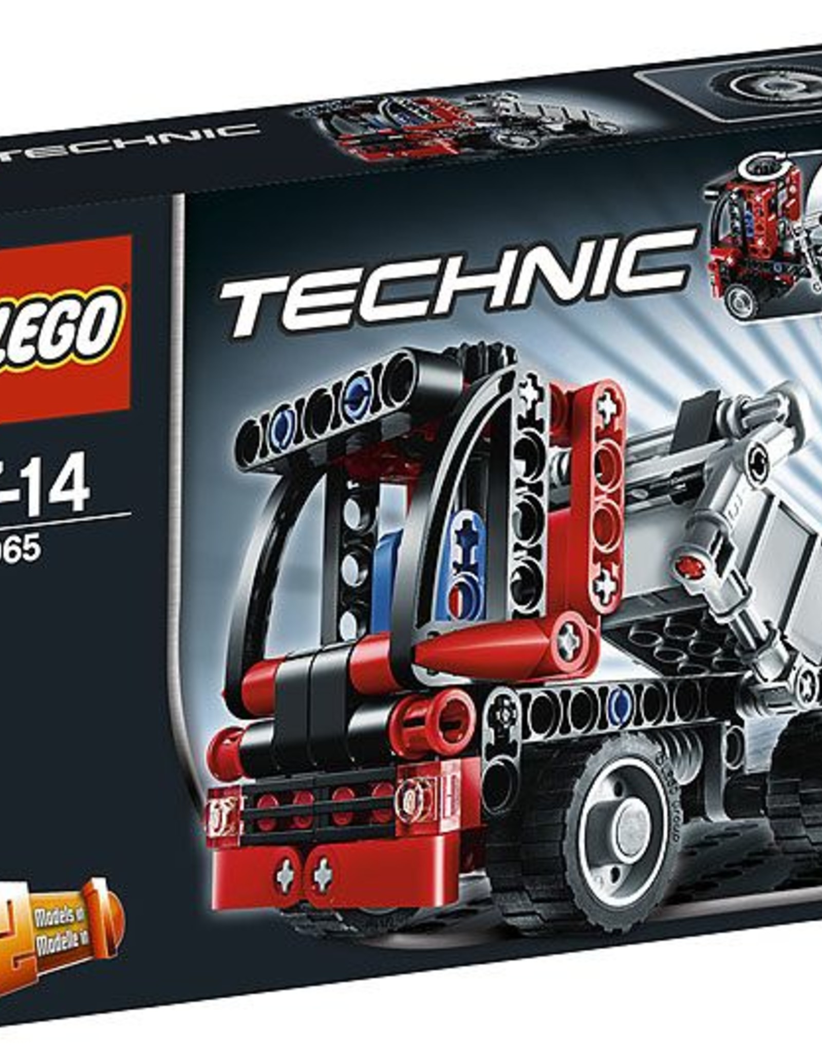 LEGO LEGO 8065 Kiepwagen rood/zwart TECHNIC