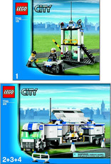 LEGO LEGO 7743 Politie Vrachtwagen + controlepost + quad CITY