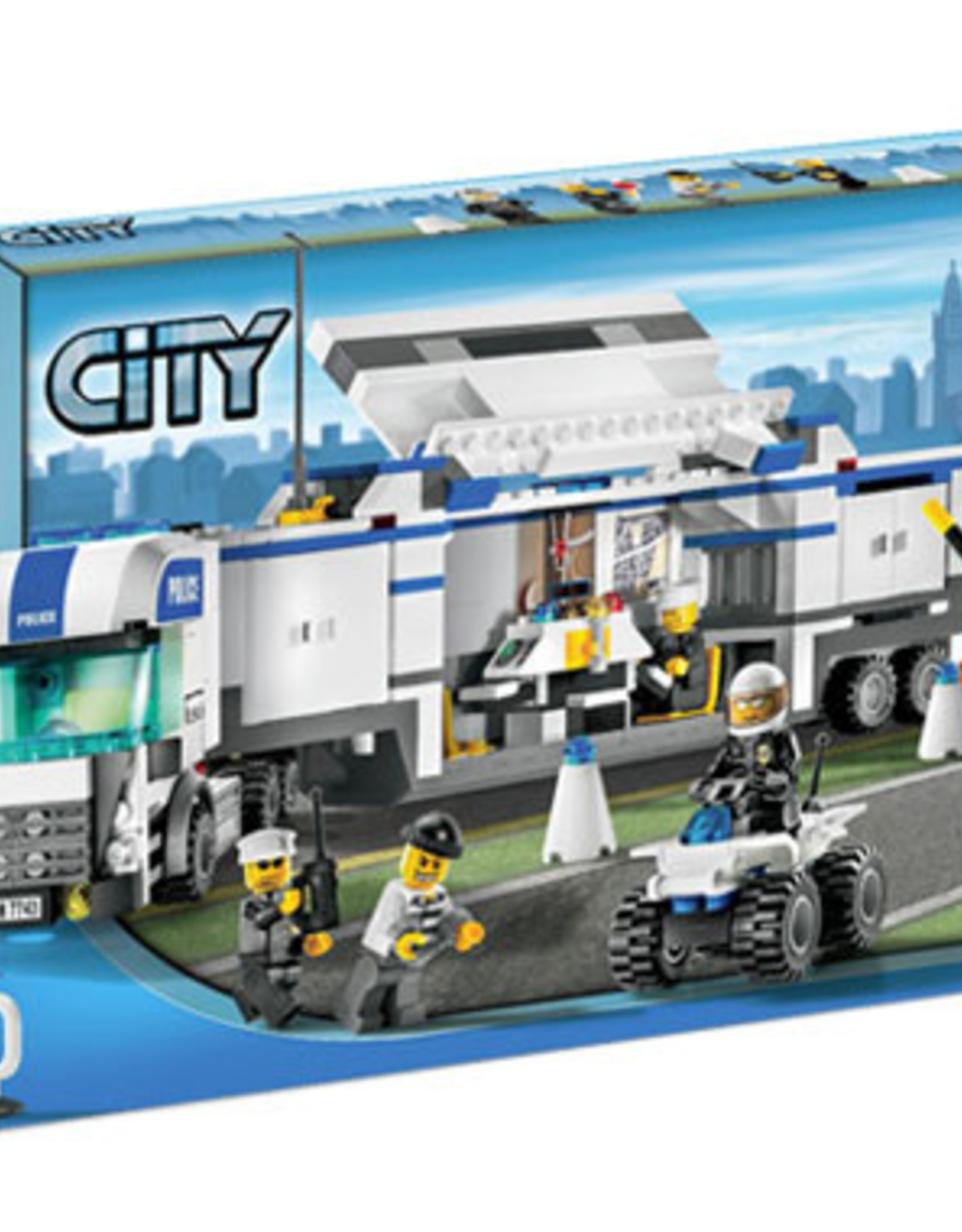 LEGO LEGO 7743 Politie Vrachtwagen + controlepost + quad CITY