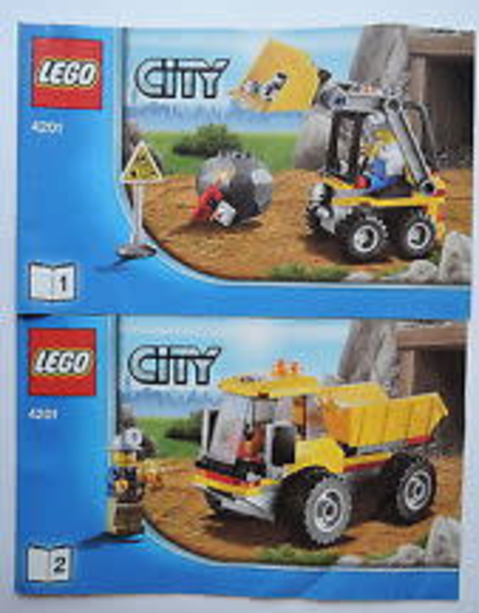 LEGO LEGO 4201 Mijnwerkers kiepwagen + Graafmachine geel CITY