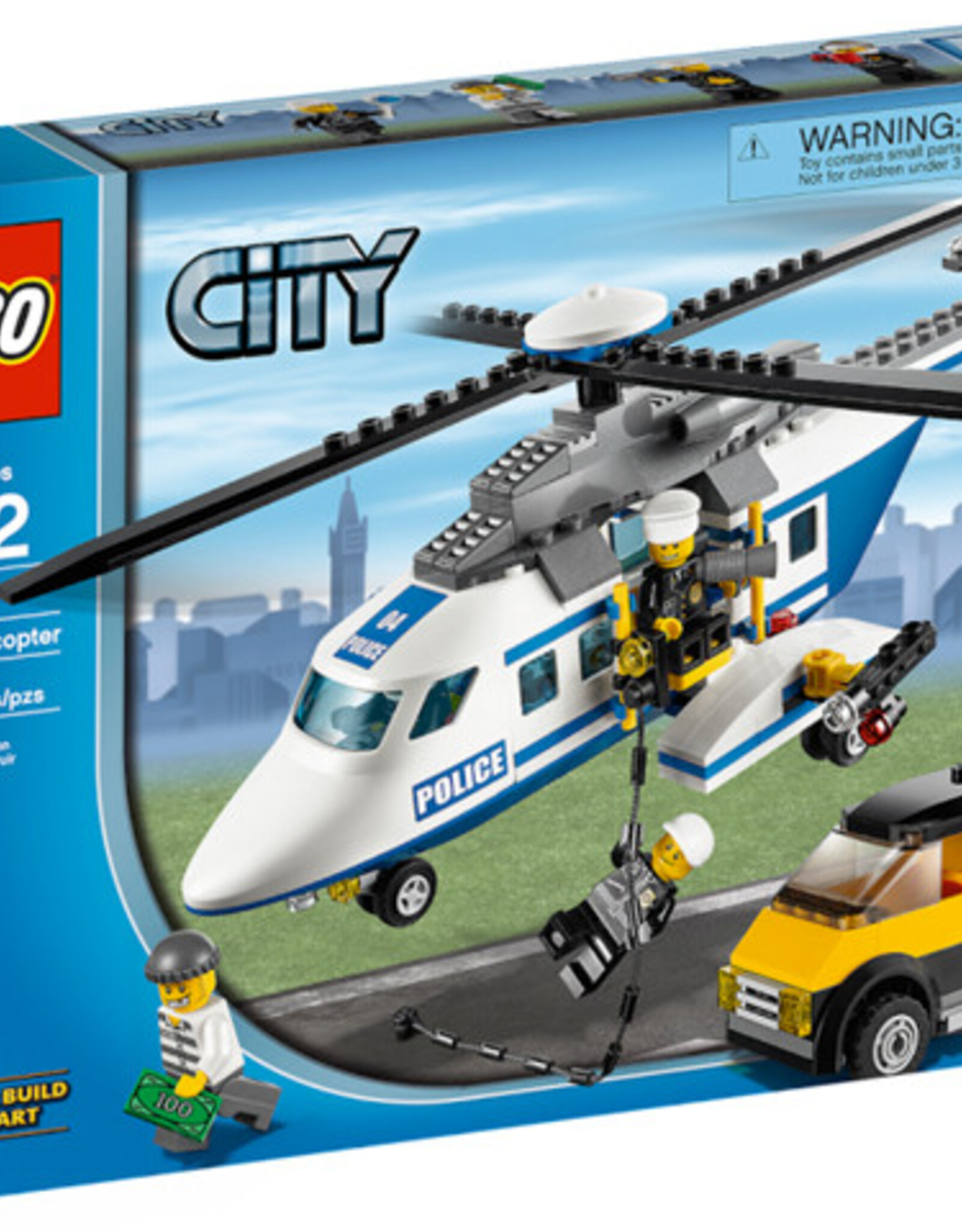 LEGO LEGO 3658 Politie helicopter + Auto  CITY