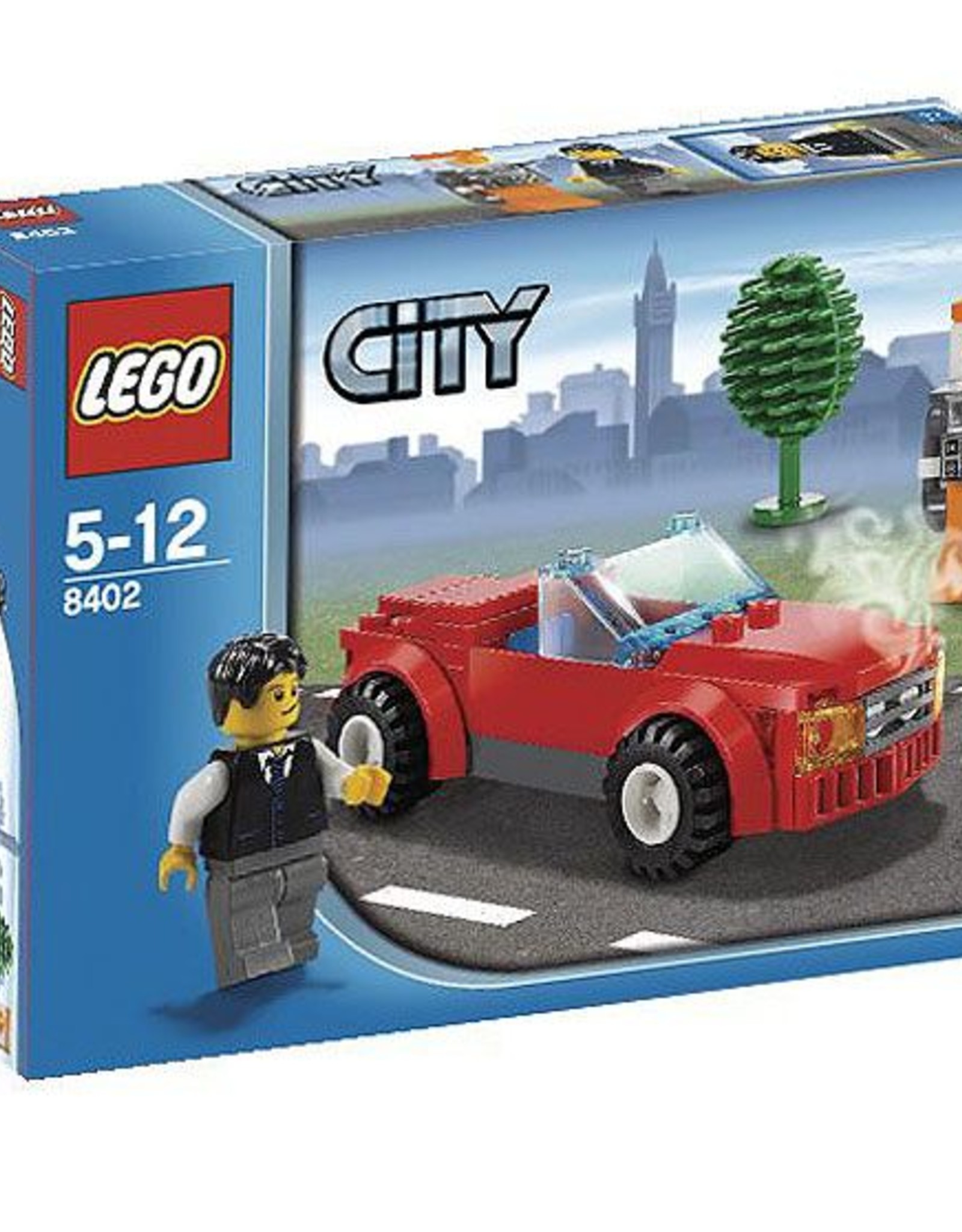 LEGO LEGO 8402 Sportwagen rood + praatpaal CITY