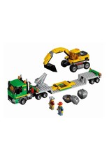 LEGO LEGO 4203 Transporter met graafmachine CITY