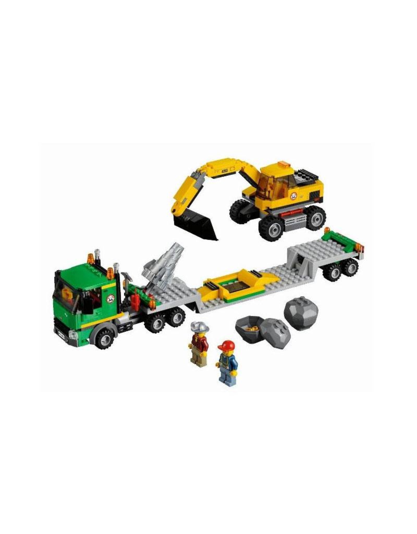 LEGO LEGO 4203 Transporter met graafmachine CITY