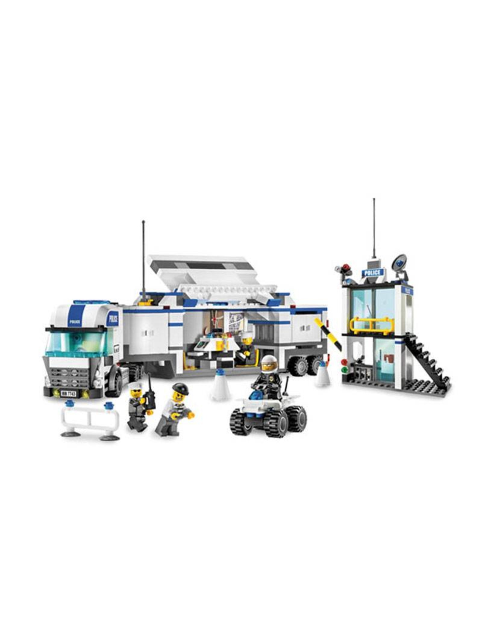 LEGO LEGO 7743 Politie Vrachtwagen + controlepost + quad CITY