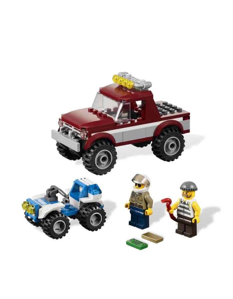 LEGO 4437 Pickup bordeaux + politie quad CITY - Crossdock