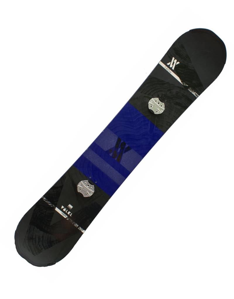 Snowboard + Bindingen Volkl Hybrid Lengte 1.60m Paars/Zwart Gebruikt