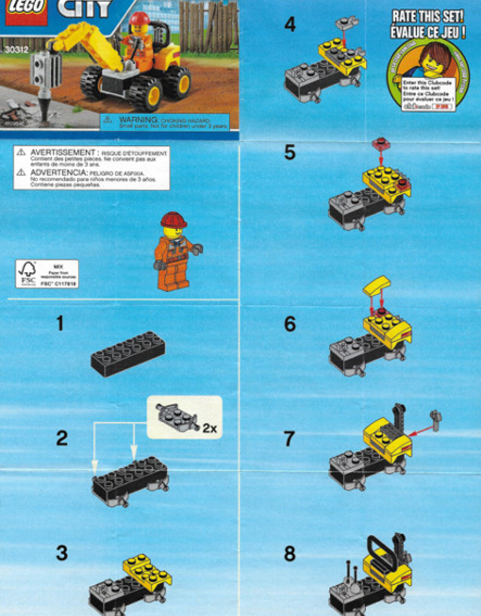 LEGO LEGO 30312 Demolition Driller CITY