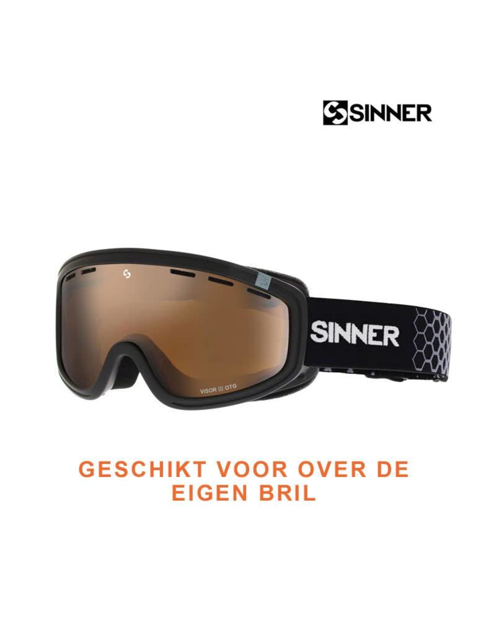 SINNER SKIBRIL SINNER VISOR III OTG Mat Black-Orange Vent