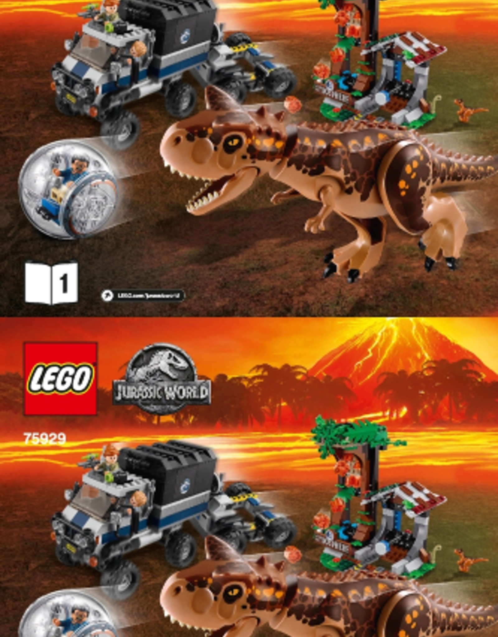 LEGO LEGO 75929 Carnotaurus Gyrosphere Escape Jurassic World