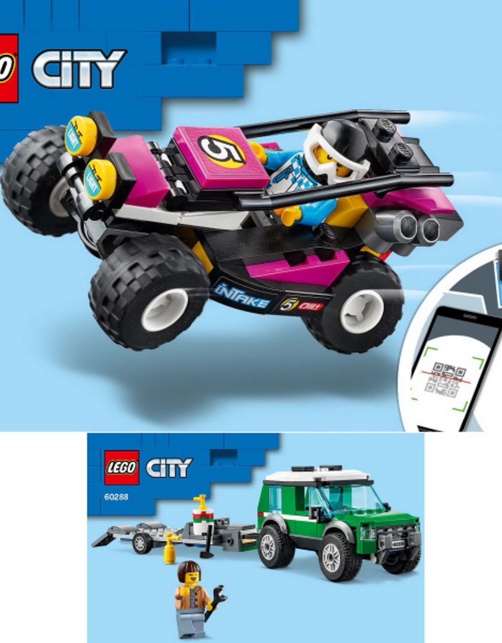 LEGO Lego 60288 Race Buggy Transporter Zonder Doos met Boekje Gebruikt