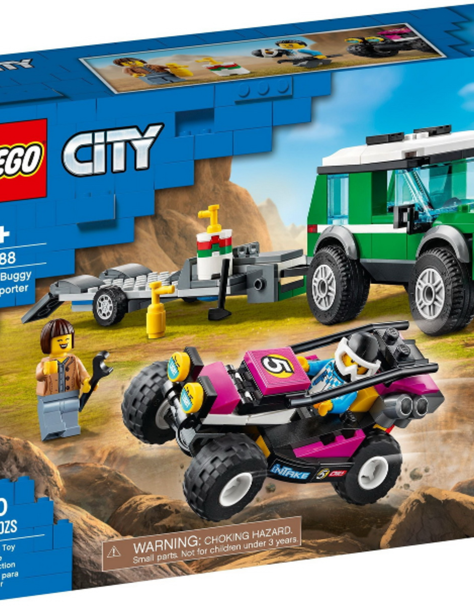 LEGO Lego 60288 Race Buggy Transporter Zonder Doos met Boekje Gebruikt