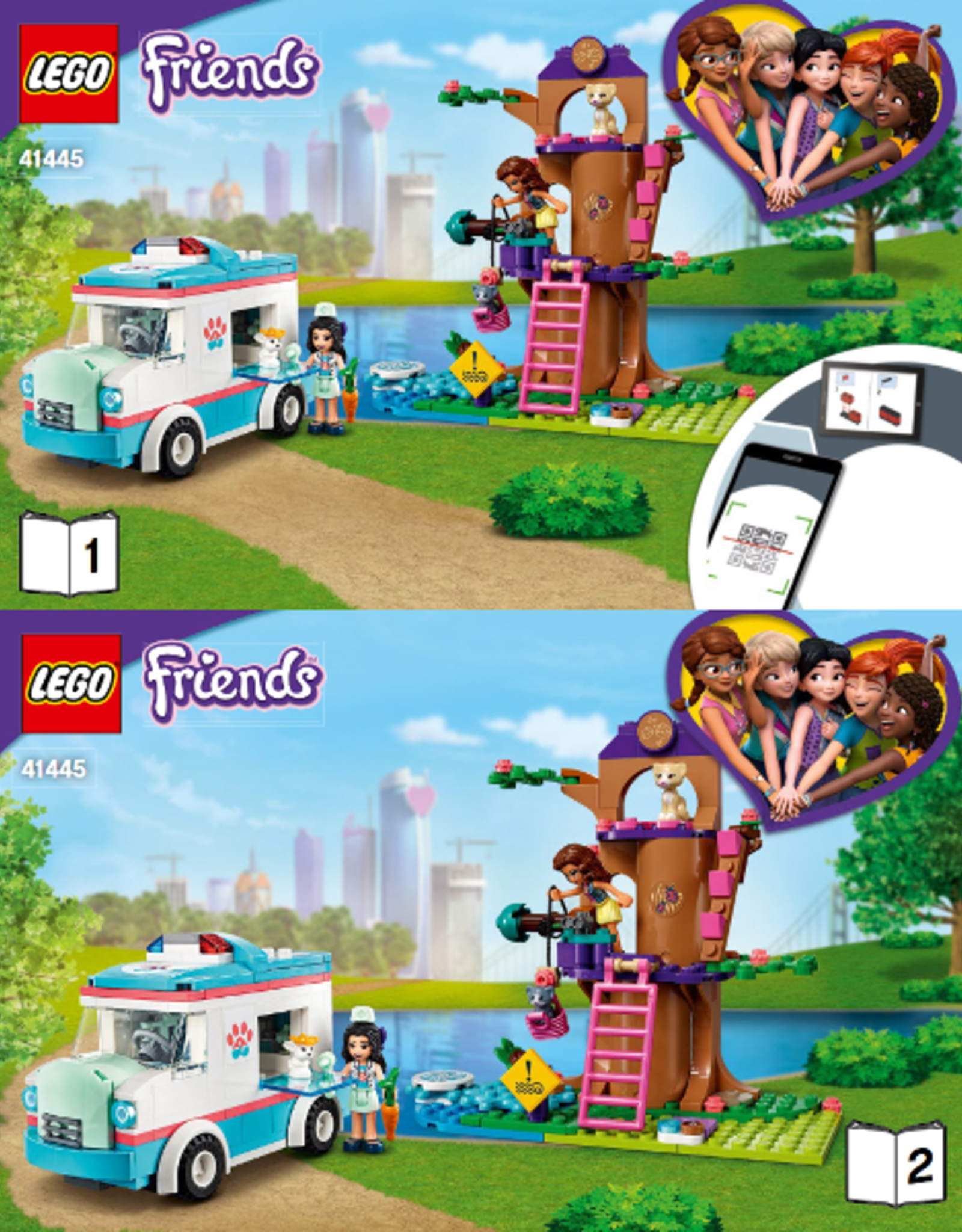 LEGO LEGO 41445 Vet Clinic Ambulance FRIENDS NIEUW