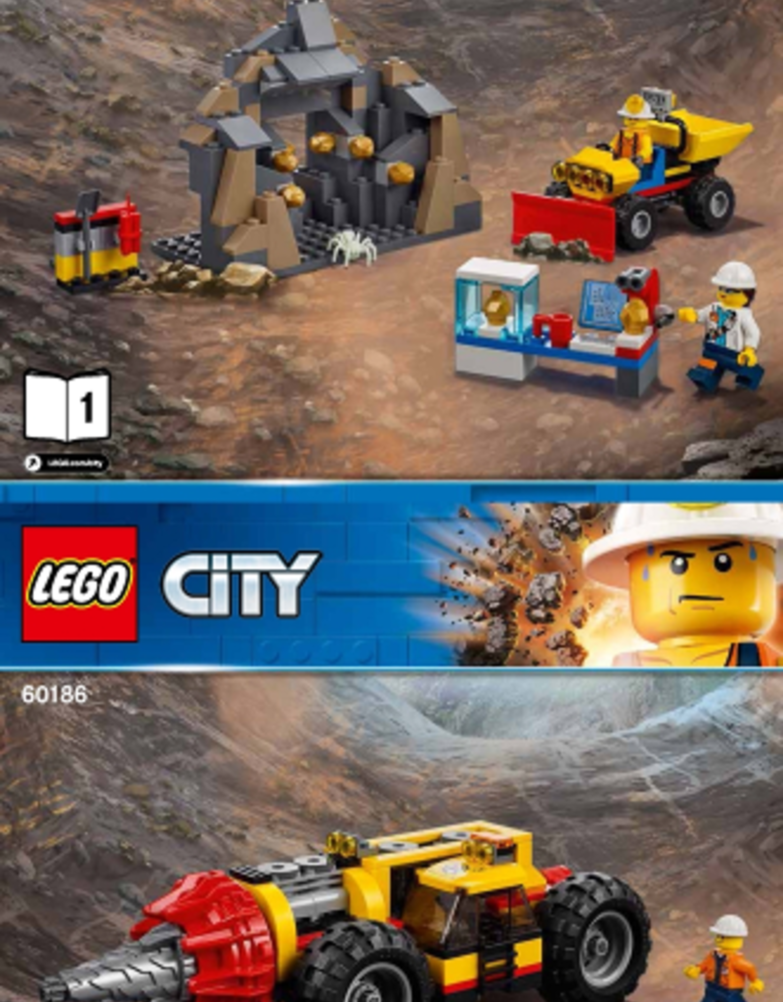 LEGO LEGO 60186 Mining Heavy Driller CITY
