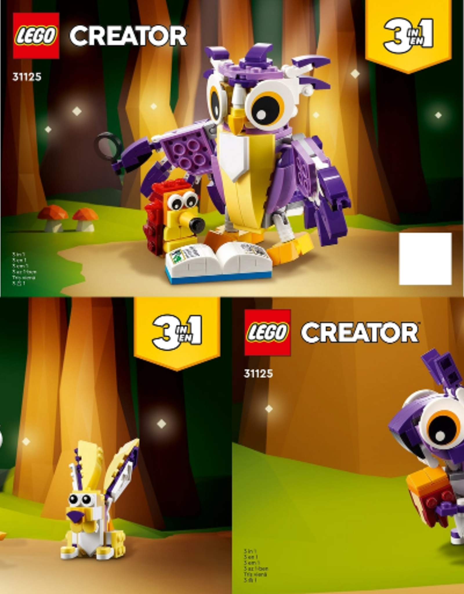 LEGO LEGO 31125 Fantasy Forest Creatures  CREATOR NIEUW