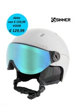 SINNER Helm Sinner Titan Visor White-BLU Mr