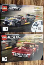 LEGO LEGO 76903 Chevrolet Corvette C8.R Race Car and 1968 Chevrolet Corvette SPEED Champions