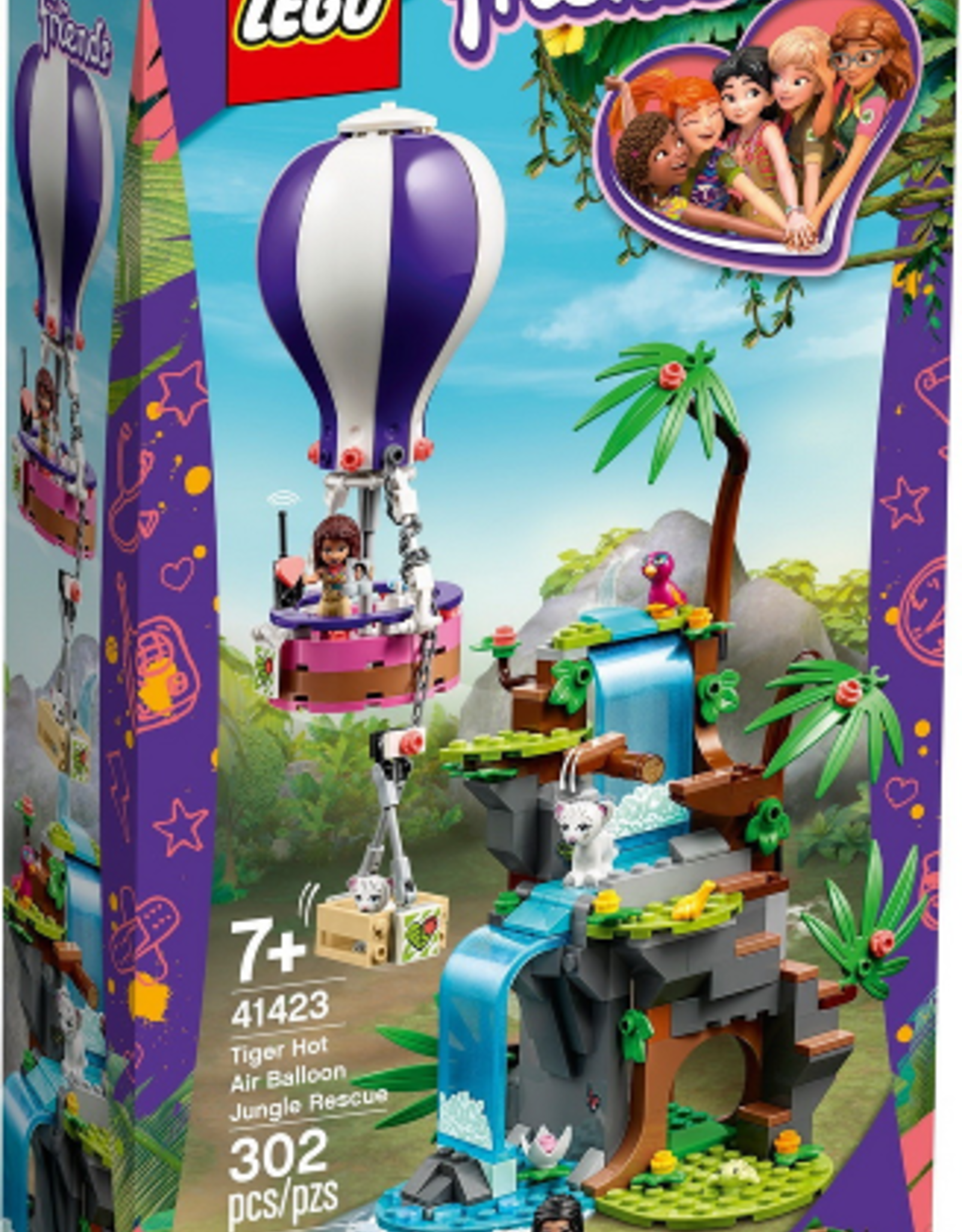 LEGO LEGO 41423 Tiger Hot Air Balloon Jungle Rescue FRIENDS