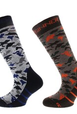 SINNER SINNER SKISOKKEN Kids Camo 2-pack