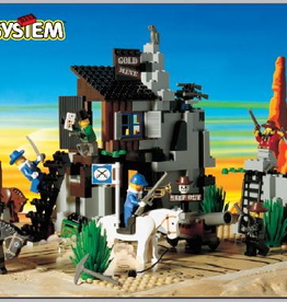 LEGO 6761 Bandit's Secret Hide-Out SYSTEM Met doos Met Boekje Gebruikt