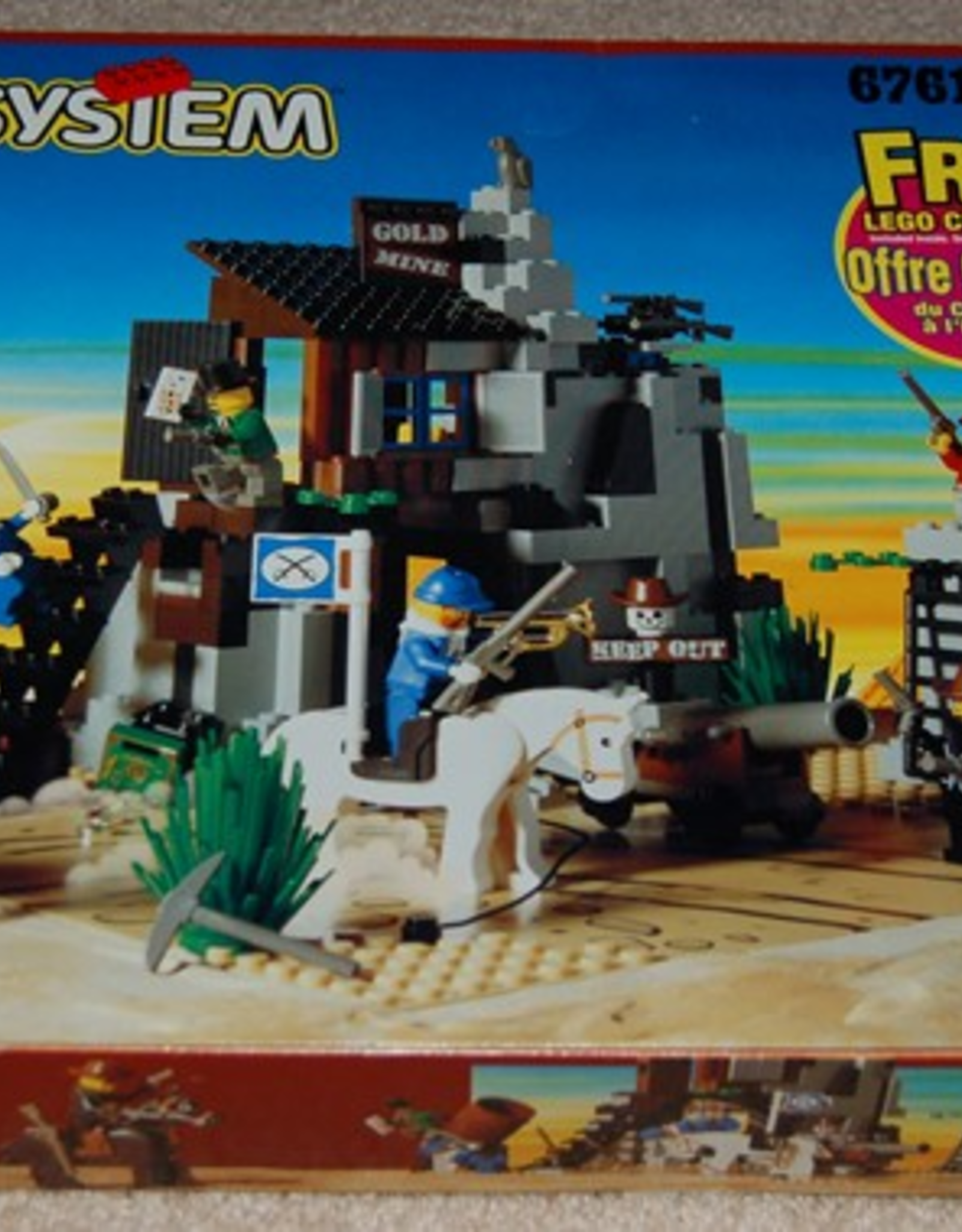 LEGO LEGO 6761 Bandit's Secret Hide-Out SYSTEM Zonder doos Met Boekje Gebruikt