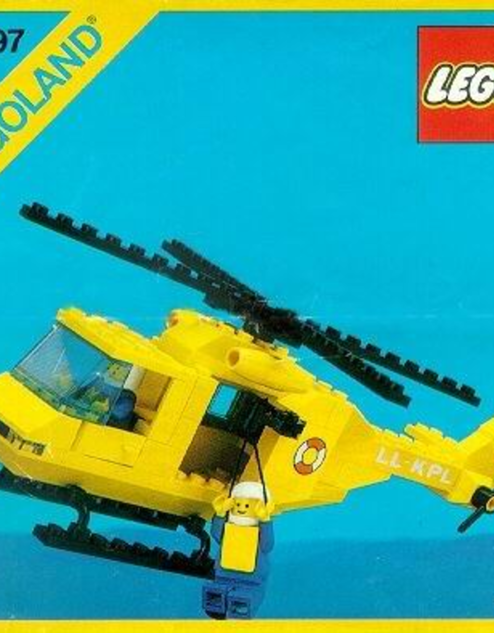 LEGO LEGO 6697 Rescue-I Helicopter LEGOLAND zonder Doos, Met Boekje
