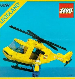 LEGO 6697 Rescue-I Helicopter LEGOLAND zonder Doos, Met Boekje