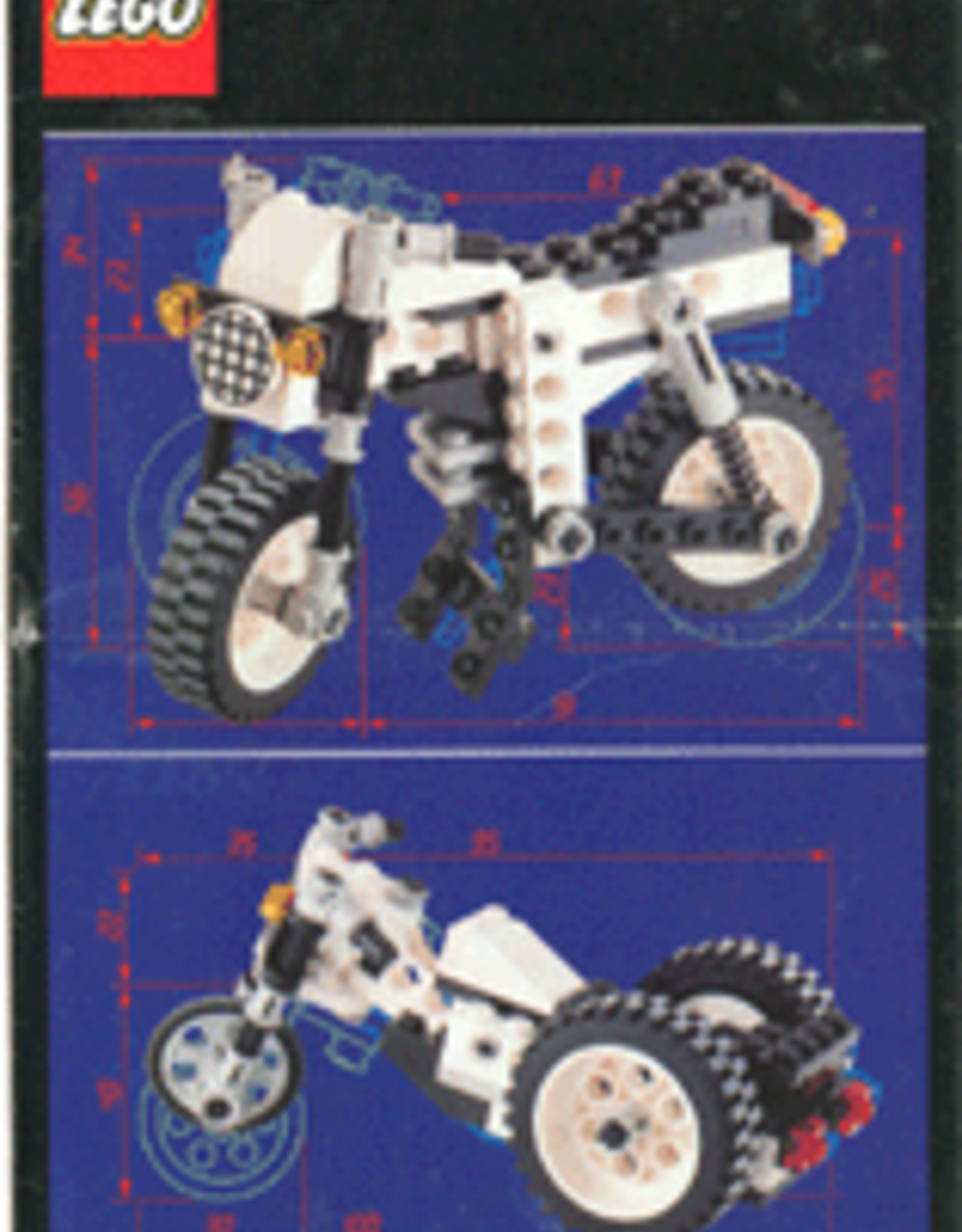 LEGO LEGO 8810 Cafe Racer TECHNIC Zonder doos Met boekje Gebruikt