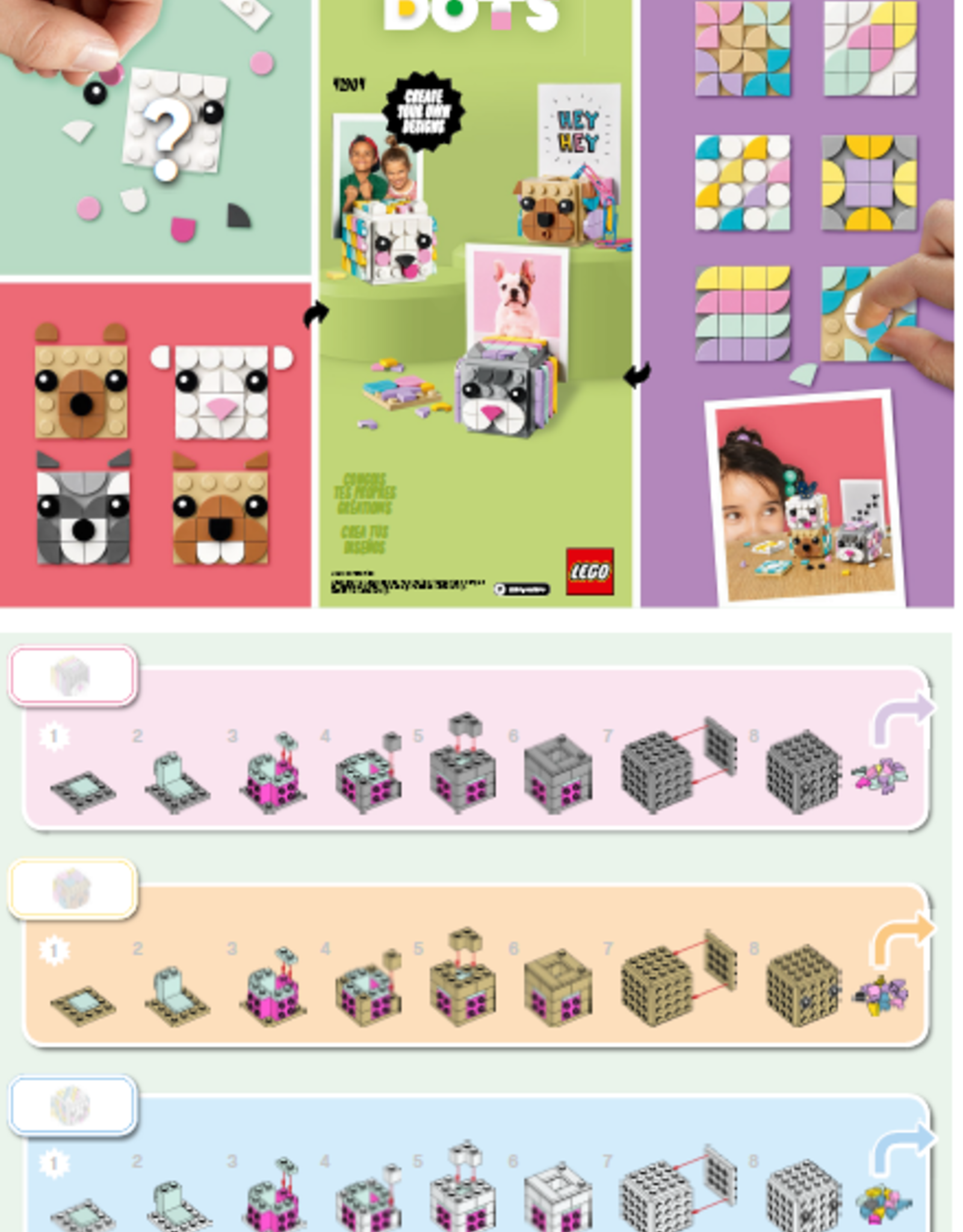 LEGO LEGO 41904  Picture Holders DOTS Gebruikt Met Boekje