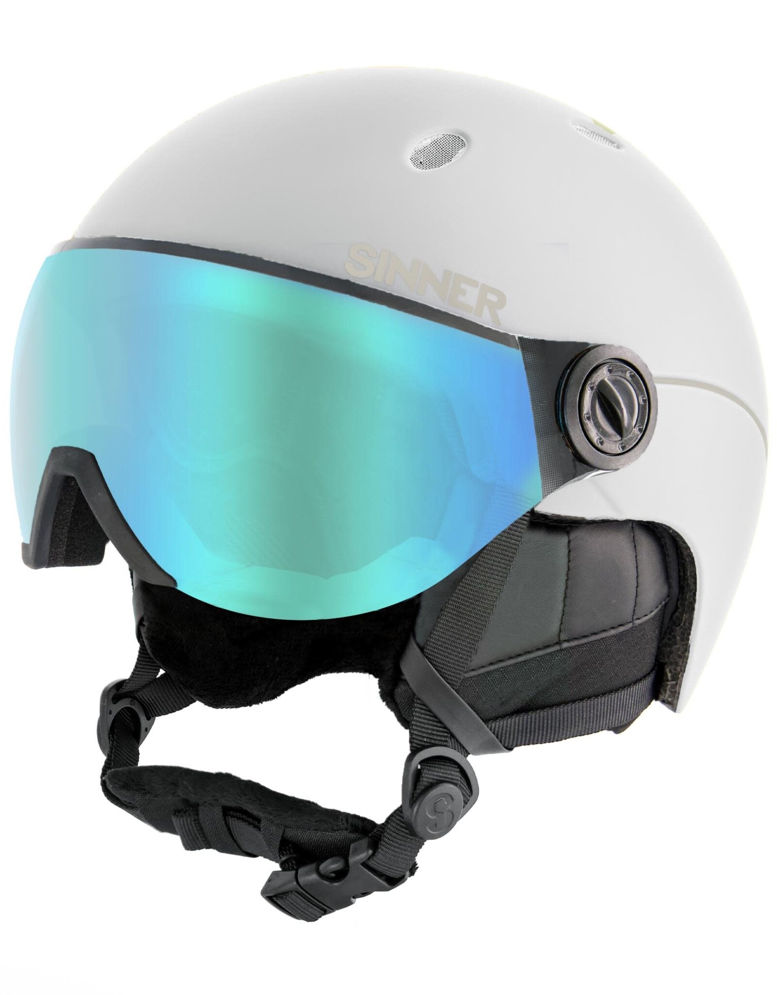 SINNER Helm Sinner Titan Visor White-BLU Mr