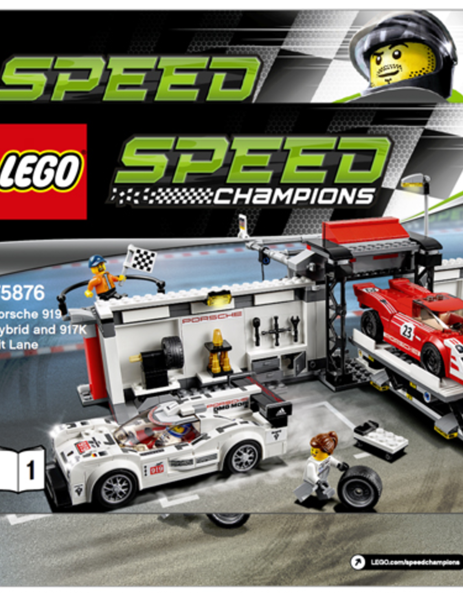 LEGO LEGO 75876 Porsche 919 Hybrid and 917K Pit Lane SPEED Champions