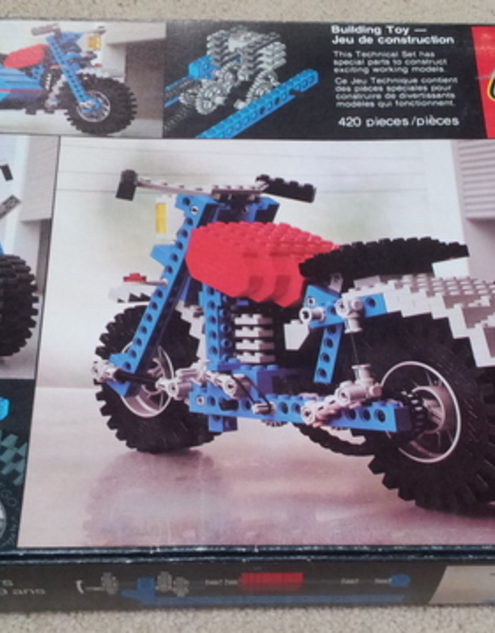 LEGO LEGO 857 Motorcycle TECHNIC Met doos Met Boekje Gebruikt