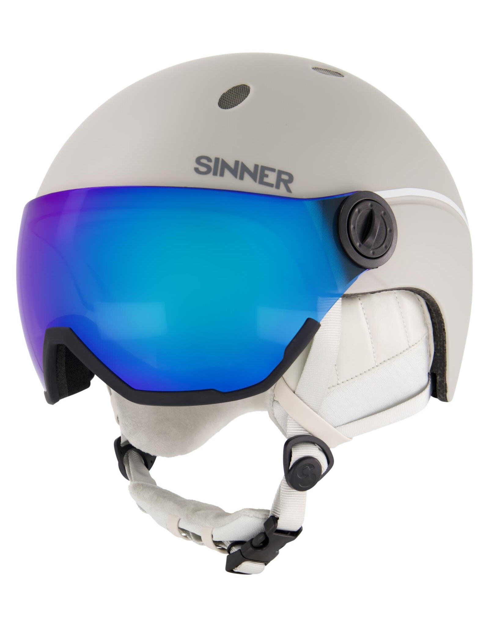 SINNER Helm Sinner Titan Visor LT GR-BLU MR Cat.2