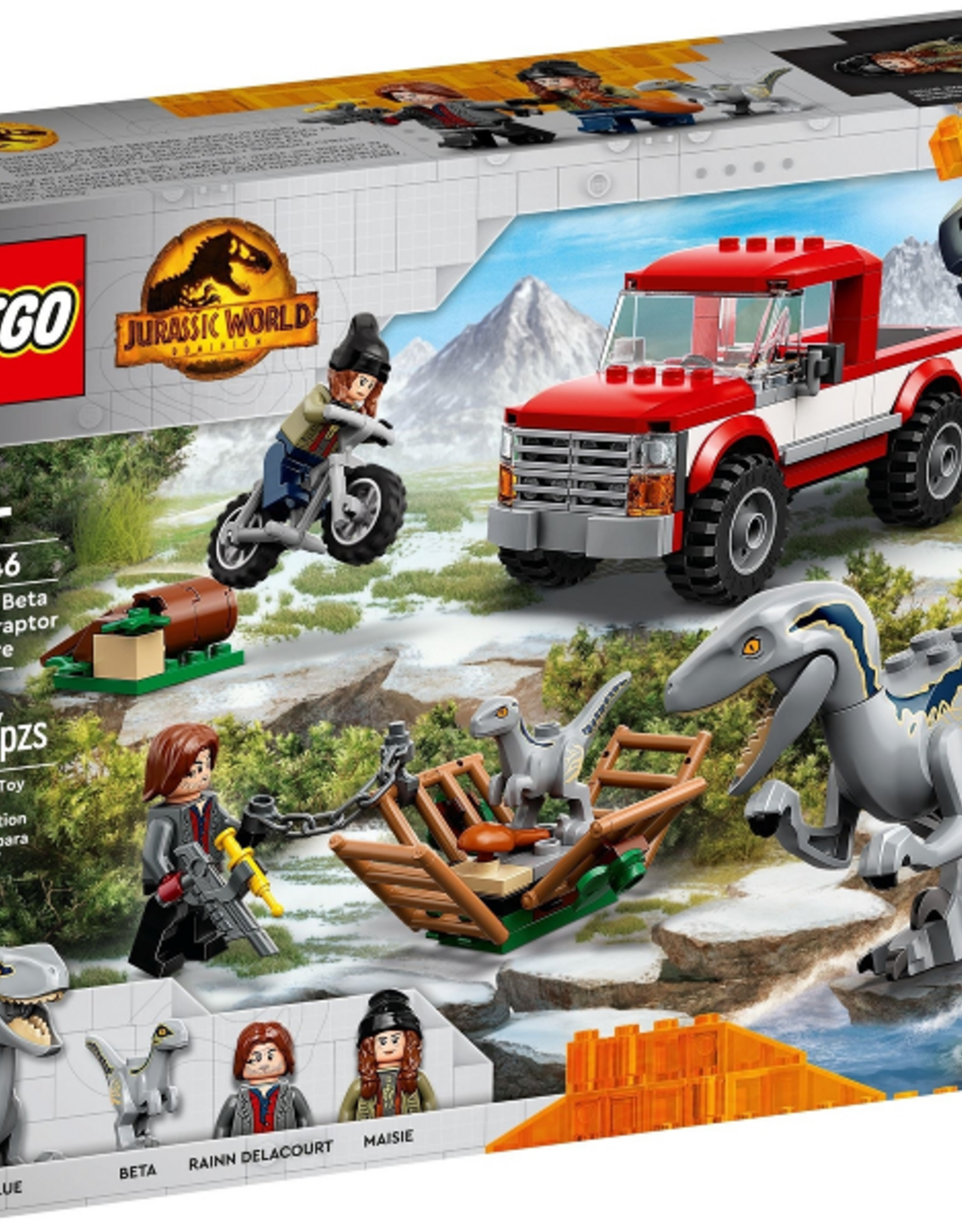 LEGO LEGO 76946 Blue & Beta Velociraptor Capture Jurassic World