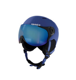 SINNER Helm Sinner Typhoon Visor Navy Blu Mr