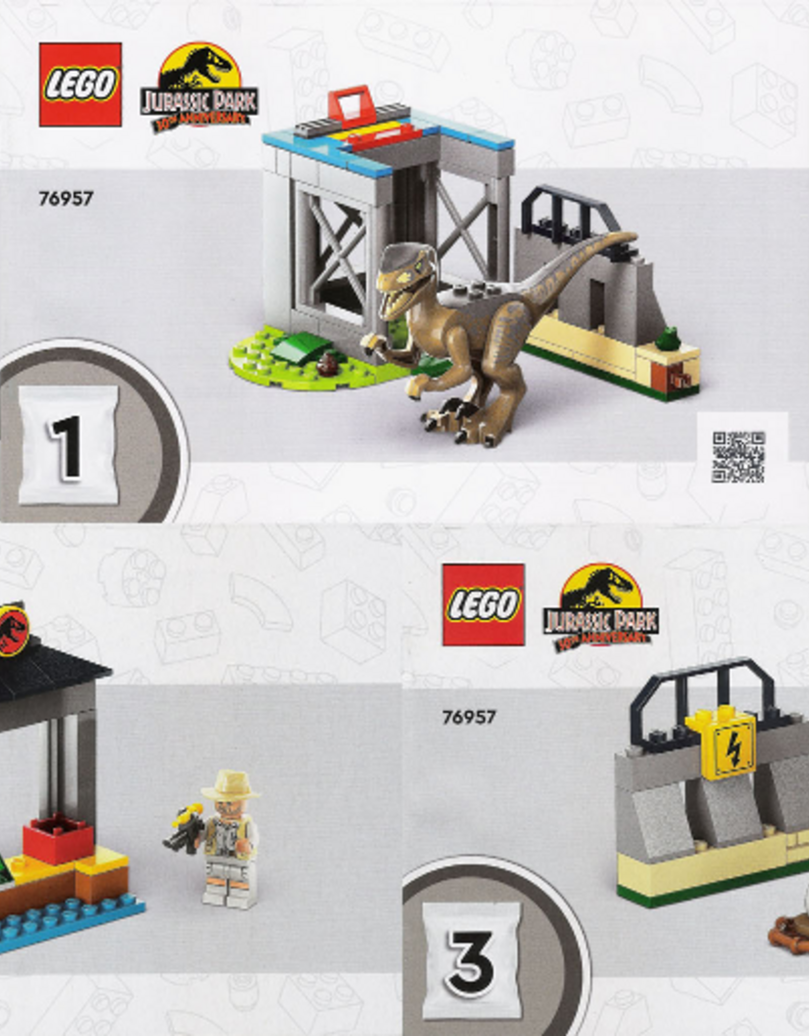 LEGO LEGO 76957 Velociraptor Escape Jurassic World