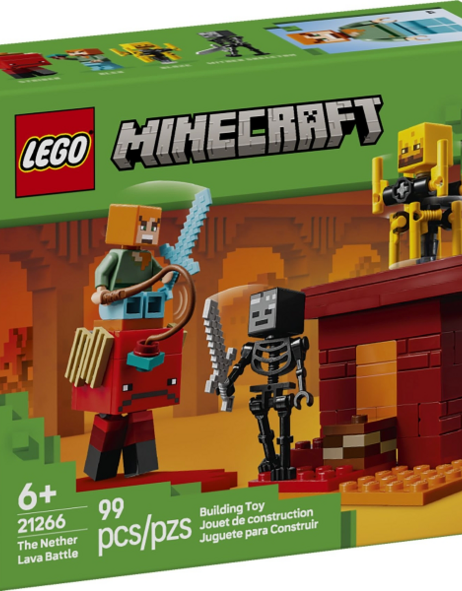 LEGO LEGO 21266 The Nether Lava Battle MINECRAFT