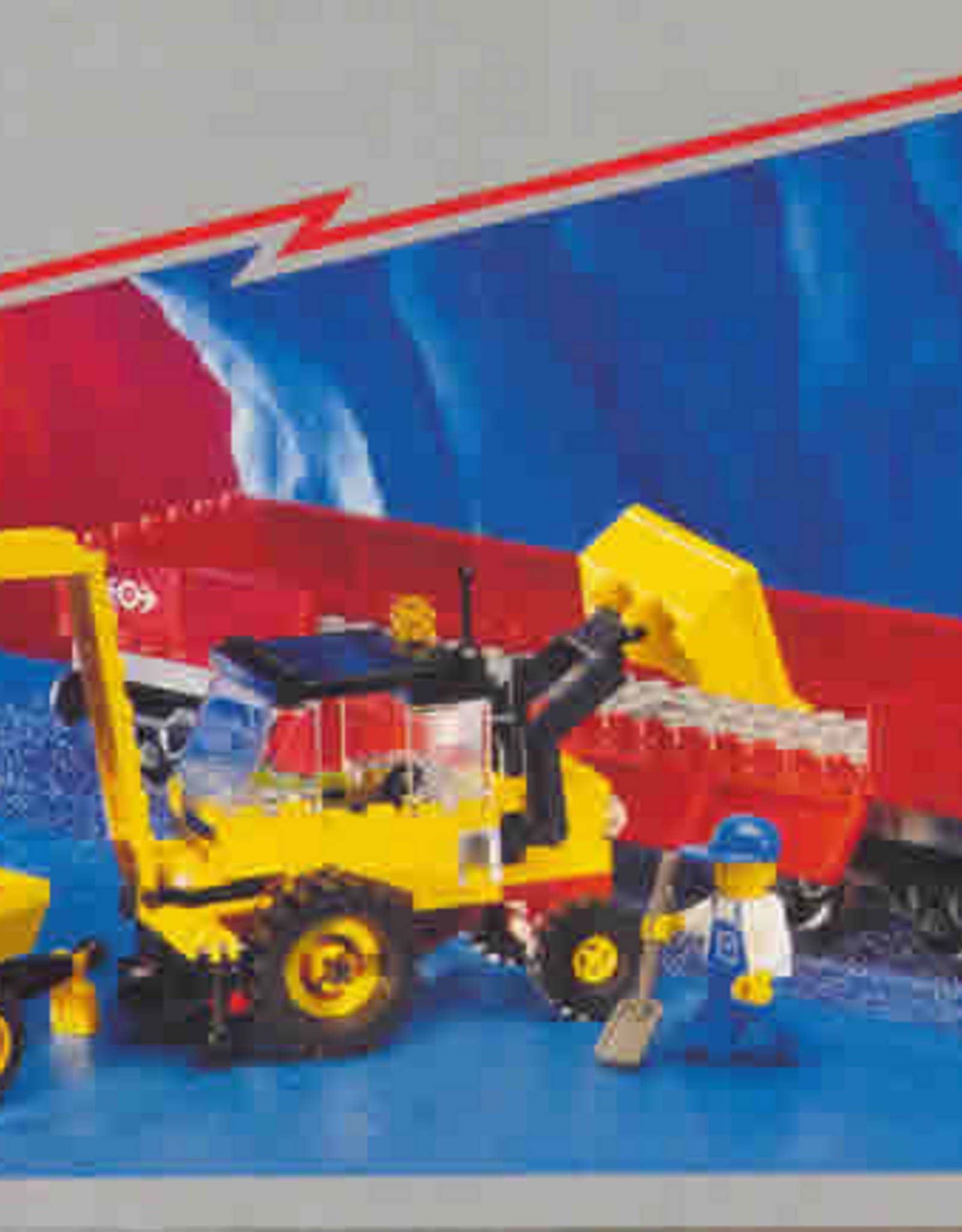 LEGO Lego 4543 Railroad Tractor Flatbed Zonder doos met Boekje Gebruikt