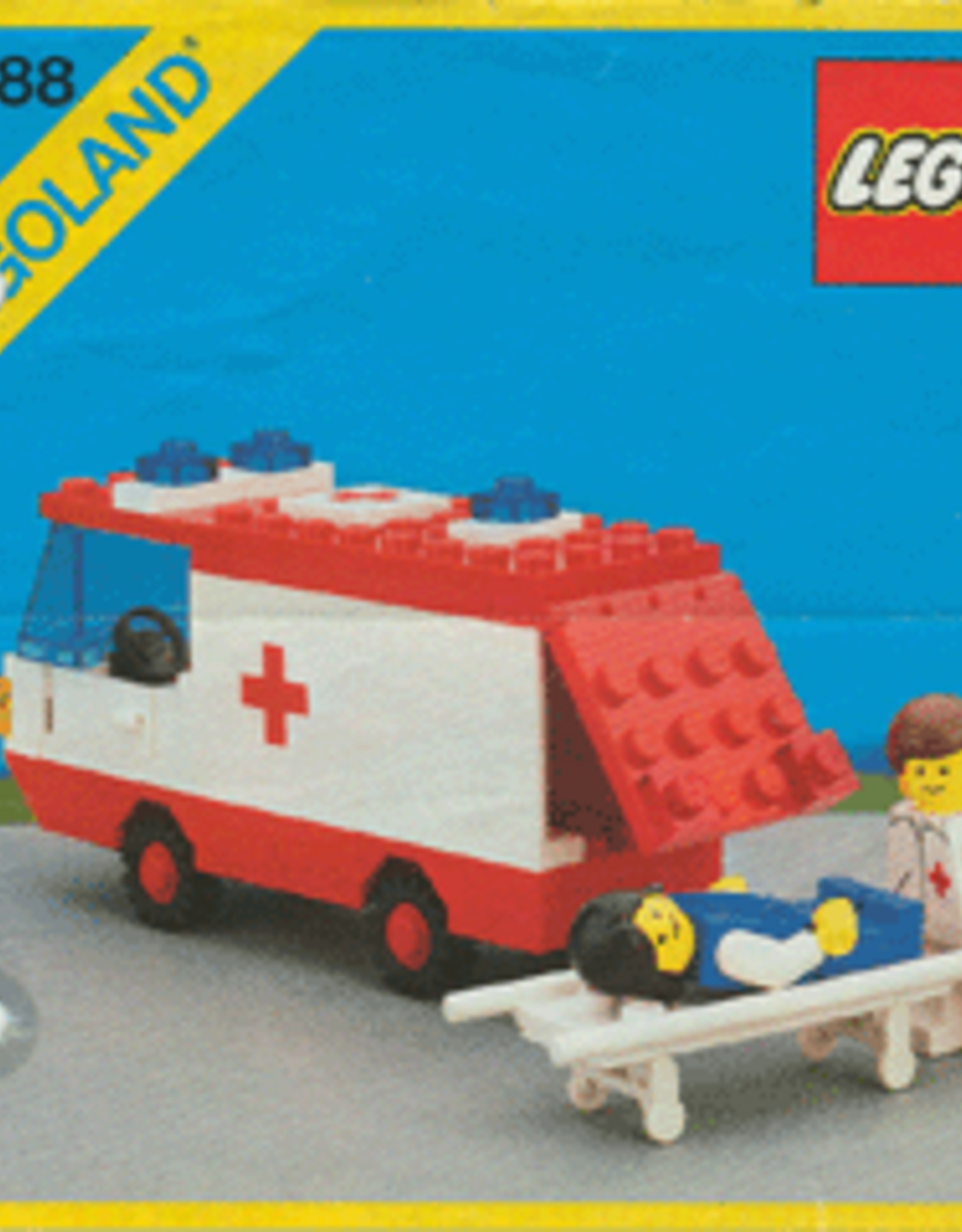 LEGO LEGO 6688 Ambulance LEGOLAND Zonder doos Met Boekje Gebruikt