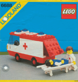 LEGO 6688 Ambulance LEGOLAND Zonder doos Met Boekje Gebruikt