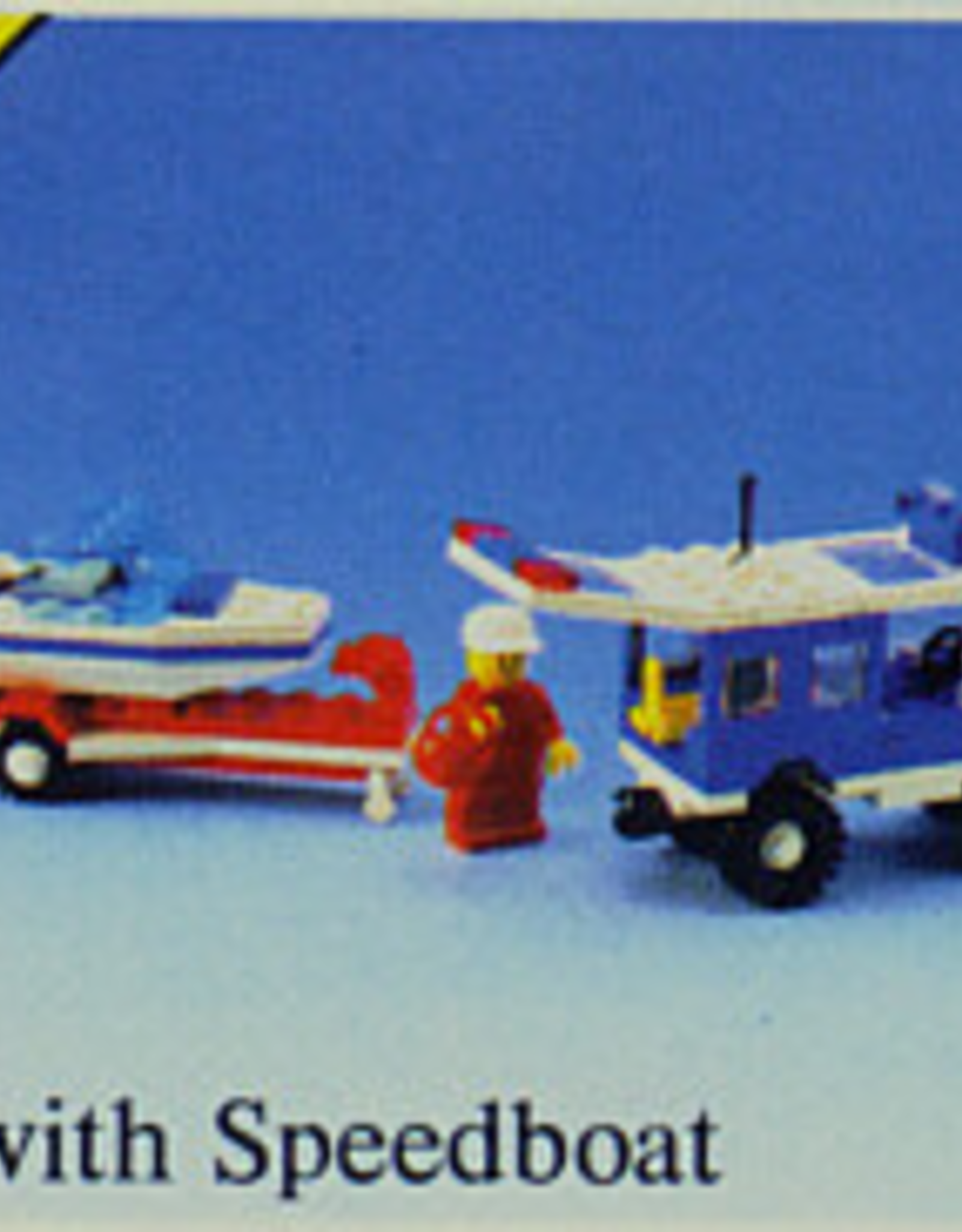 LEGO LEGO 6698 RV with Speedboat LEGOLAND Zonder doos Met Boekje Gebruikt