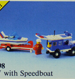LEGO 6698 RV with Speedboat LEGOLAND Zonder doos Met Boekje Gebruikt
