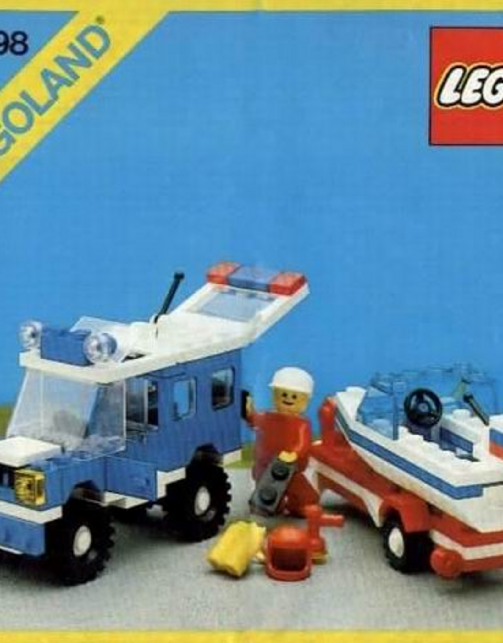 LEGO LEGO 6698 RV with Speedboat LEGOLAND Zonder doos Met Boekje Gebruikt