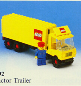 LEGO 6692 Tractor Trailer LEGOLAND Zonder doos Met Boekje Gebruikt