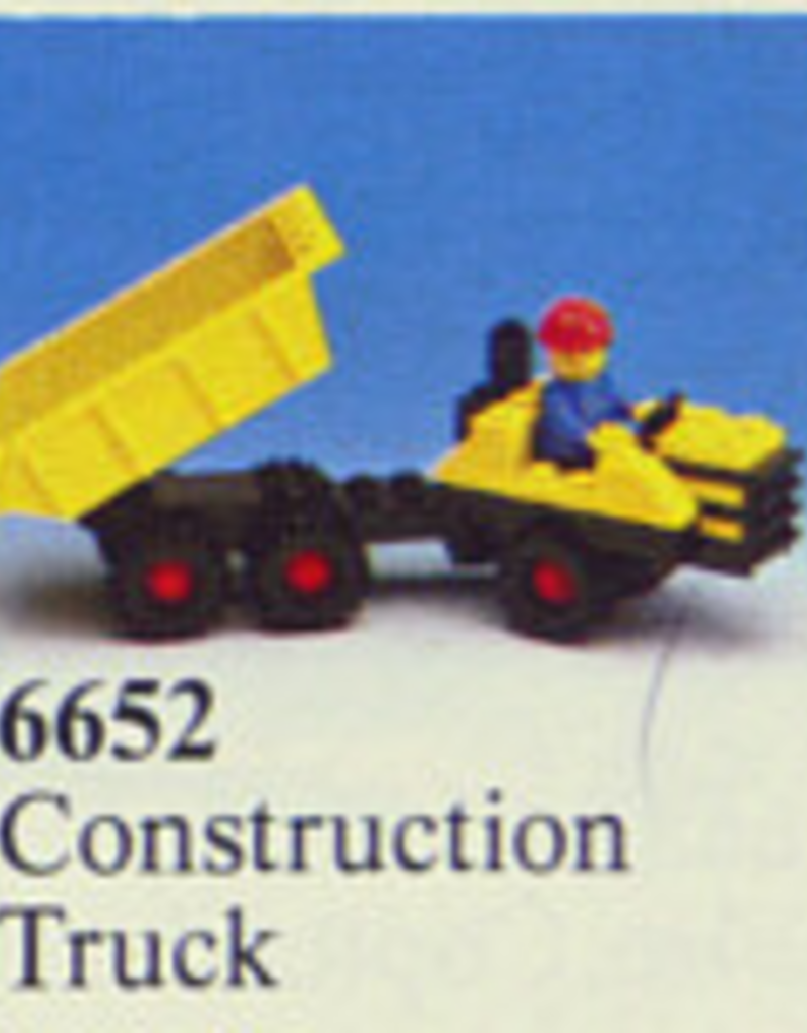 LEGO LEGO 6652 Construction Truck LEGOLAND Zonder doos Met Boekje Gebruikt