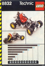 LEGO LEGO 8832 Roadster TECHNIC Zonder doos Met Boekje Gebruikt