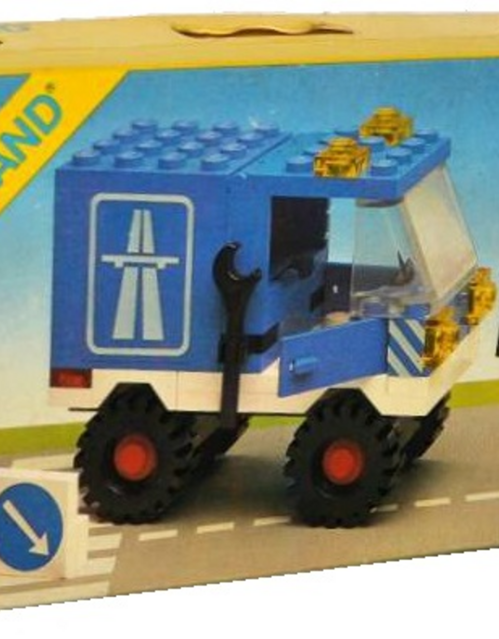 LEGO LEGO 6653 Highway Emergency Van LEGOLAND Zonder doos Met Boekje Gebruikt