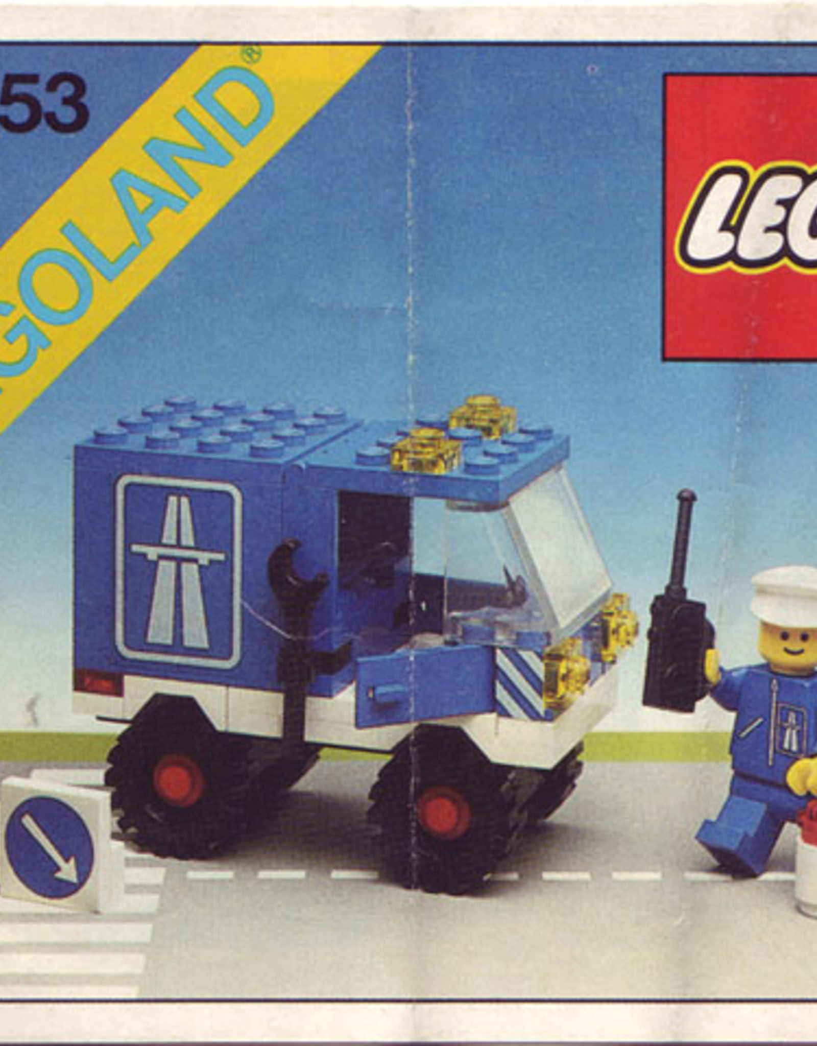 LEGO LEGO 6653 Highway Emergency Van LEGOLAND Zonder doos Met Boekje Gebruikt